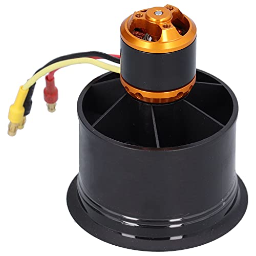 Fdit Dynamic Balance 50 Mm Elektrischer Impeller für RC-Flugzeuge, Bürstenloser Motor, Schwarzes Kupfermaterial, 3–4S Lipo-Batterien (4600 kV im Uhrzeigersinn) von Fdit