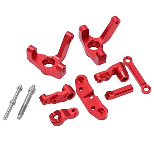 Fdit RC Car Lenkschalensatz aus Aluminiumlegierung, Upgrade-Teile für LOSI 1/10 22S SCT Rear Drive Short Course (Rot) von Fdit