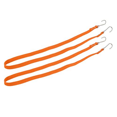 Fdit RC Elastische Gepäckgurte, Langlebig, Bungee-Spanngurt für Alle RC-Autos, Nylon, 2 Stück, für RC-Zubehör (ORANGE) von Fdit