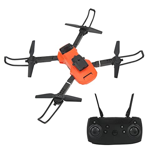 Fdit RC Quadcopter, One Key Control 4K 2,4 GHz Anti-Jamming 4 Kanäle Sechs-Achsen-Gyroskop Dual-Kameras Drohne WiFi-Funktion mit Ladekabel für den Außenbereich (Doppelbatterie) von Fdit