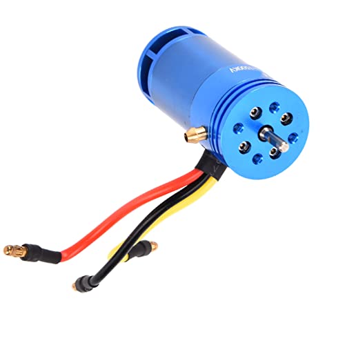 Hochzuverlässiger Bürstenloser RC-Bootsmotor, Präziser, Ausgewogener Rotor für den Bürstenlosen SL2862 1500KV-Motor, Blaue Farbe aus Aluminiumlegierung und Kupfer für von Fdit