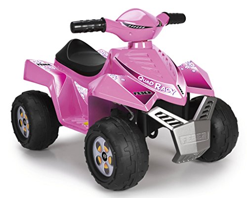 FEBER - Quad Racy 6 V, Rosa, Elektrofahrzeug für Kinder ab 1 Jahr (Famosa 800011422) von Feber