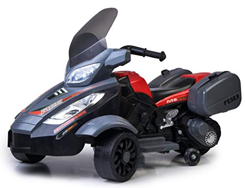 Feber - MotorSpider 12V, Electric Ride-on, with Three Wheels for Major Stability, Moto for Children recommened from 3 Years (Famosa 800012840) von Feber