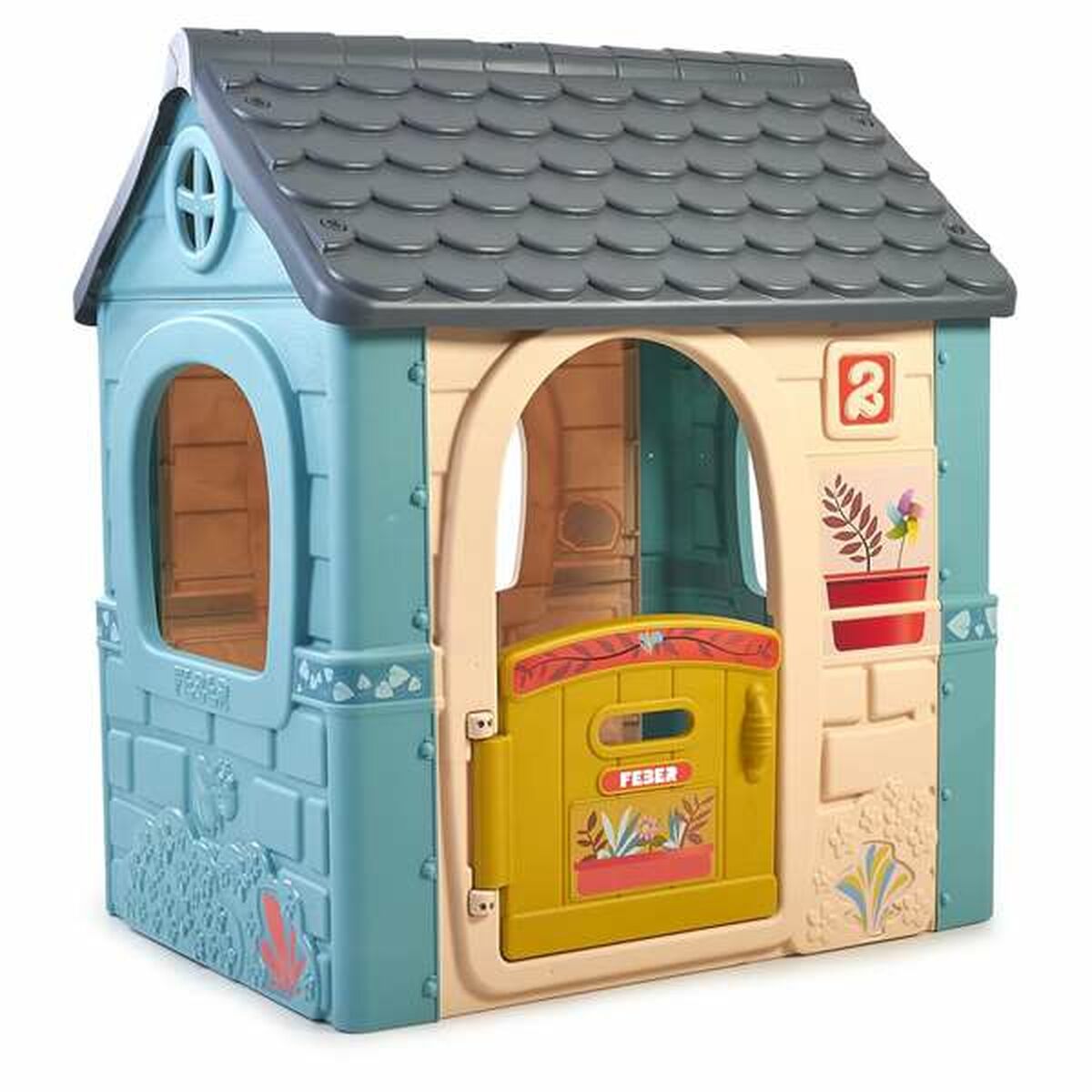 Kinderspielhaus Feber 85 x 124 x 108 cm Kinderspielhaus Feber 85 x 124 x 108 cm von Feber