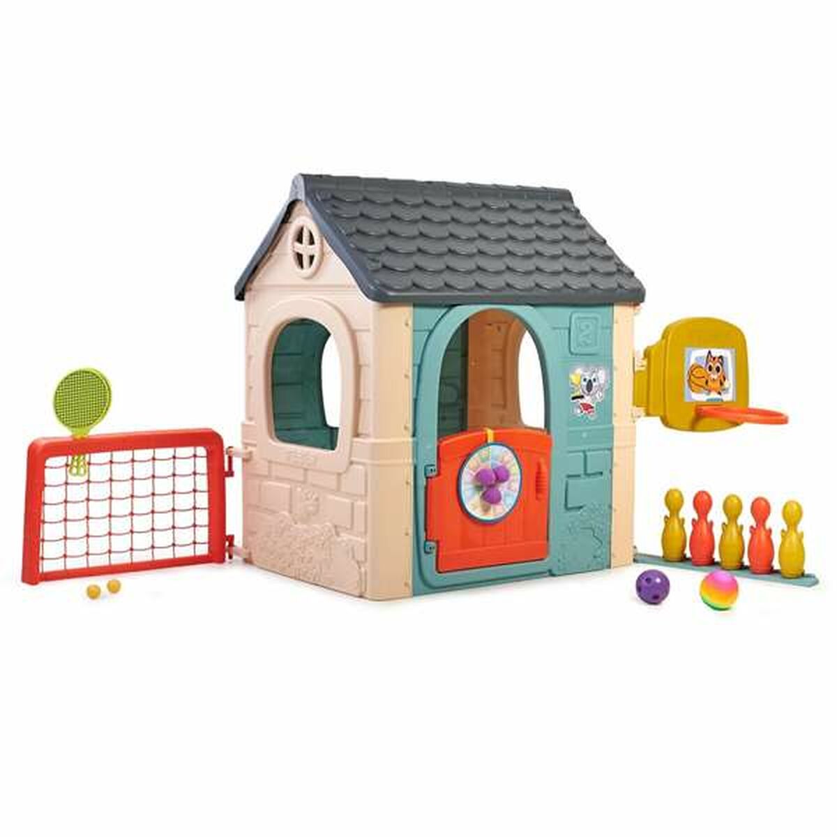 Kinderspielhaus Feber Casual 6 Activities 232 x 124 x 138 cm von Feber