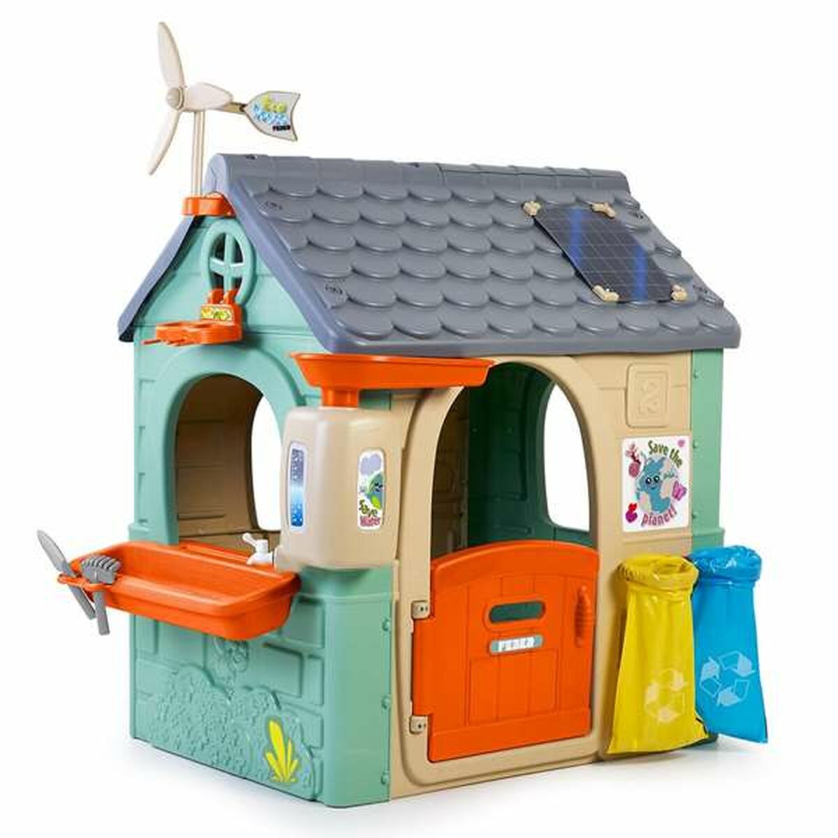 Kinderspielhaus Feber  Recycle Eco House 20 x 105,5 x 109,5 cm von Feber