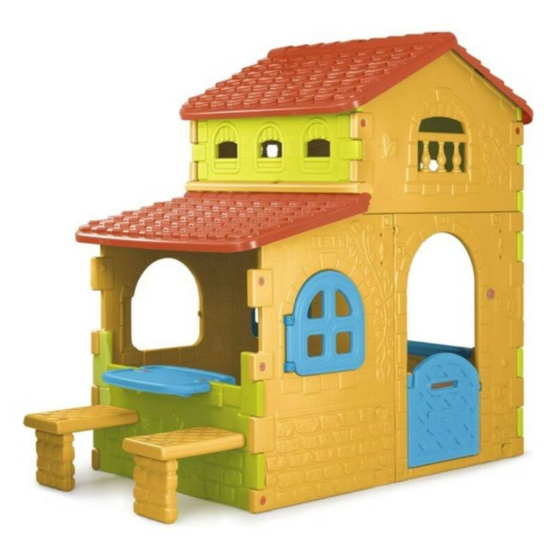 Kinderspielhaus Feber Super Villa Feber 180 x 110 x 206 cm (180 x 110 x 206 cm) von Feber