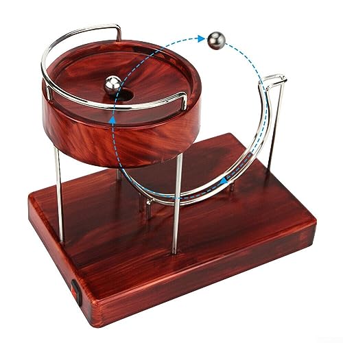 Weinrot für Perpetual Motion Maschine Dekoration, Wissenschaft Kinetik Kunst für Perpetual Motion Maschine Skulptur Büro Home Tisch Dekor Kreative Stress Relief Geschenke von Feegow