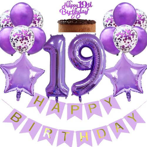 Luftballon 19. Geburtstag Mädchen, Geburtstagsdeko Mädchen 19 Jahre Lila, Tortendeko 19 Geburtstag Mädchen, Folienballon 19 Lila Deko 19. Geburtstag Mädchen, Ballon 19 Deko zum Geburtstag Mädchen Luftballon 19. Geburtstag Mädchen, Geburtstagsdeko Mädchen 19 Jahre Lila, Tortendeko 19 Geburtstag Mädchen, Folienballon 19 Lila Deko 19. Geburtstag Mädchen, Ballon 19 Deko zum Geburtstag Mädchen von Feelairy
