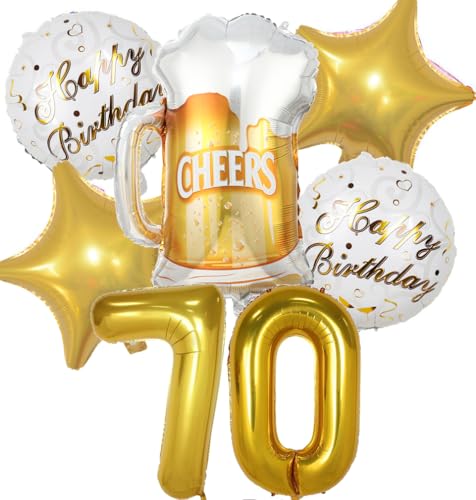 Luftballon 70. Geburtstag Mann Frau, 70 Geburtstag Deko Gold, Geburtstagsdeko 70 jahre Frauen, Ballon Bierflasche Deko zum Geburtstag Mann, Helium Ballons Bier Deko 70. Geburtstag Frau Männer Luftballon 70. Geburtstag Mann Frau, 70 Geburtstag Deko Gold, Geburtstagsdeko 70 jahre Frauen, Ballon Bierflasche Deko zum Geburtstag Mann, Helium Ballons Bier Deko 70. Geburtstag Frau Männer von Feelairy