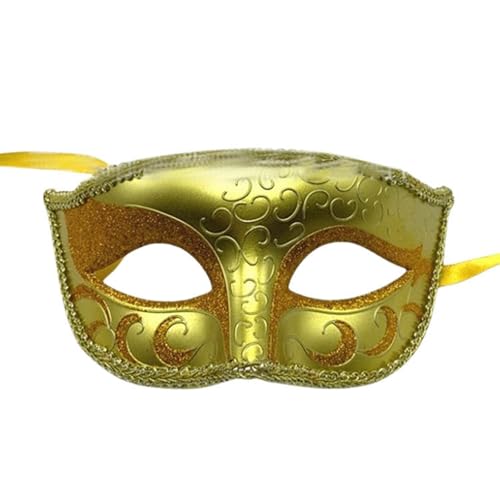 Feelcrag Damen Herren Venezianischen Maske,Hochzeitsball Maske Karneval Maske Fun Vintage Maskerade Maske Maskenball Maske Herren Maske Schwarz Kostüm Verkleidung Damen von Feelcrag