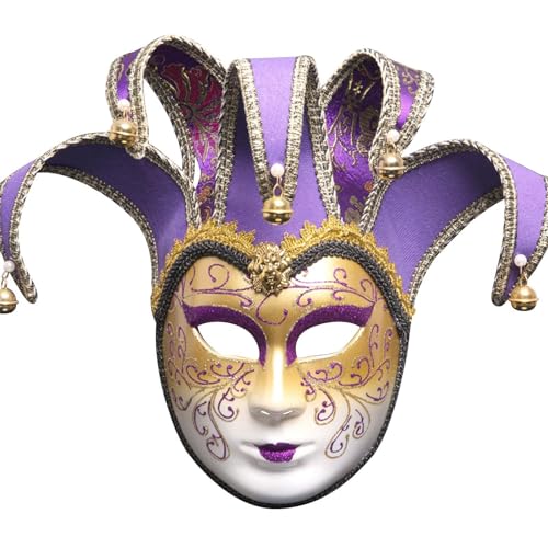 Feelcrag Damen Herren Venezianischen Maske,Karneval Party Kostüm Ball Augenmaske Maskerade Maskenball Masken Maskerade Maske Set Für Cosplay Kostüm Ball Cosplay Foto-Shooting von Feelcrag