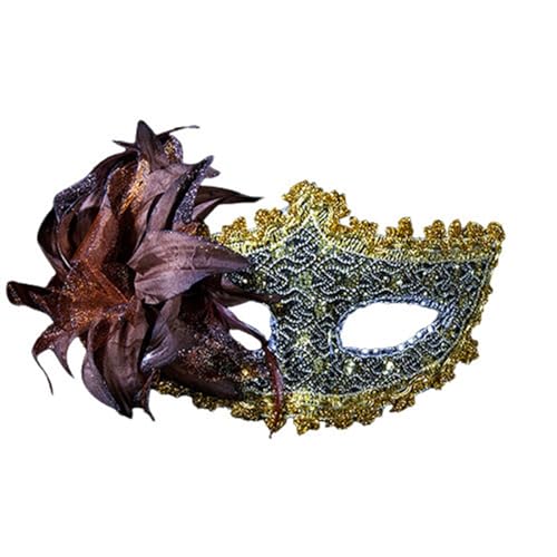 Feelcrag Damen Herren Venezianischen Maske,Maske Für Damen Herren Halloween Karneval Party Kostüm Halloween Maskerade Fasching Verkleidung Maskenball Maske Kostüm Cosplay Foto-Shooting von Feelcrag