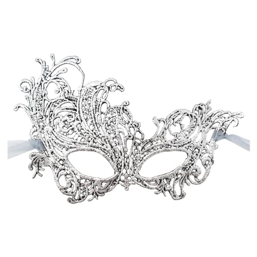 Feelcrag Elegante Venezianische Maske Schwarz,Für Halloween-Party, Karneval, Maskarade-Ball Paar Maskerade Masken Masken Für Damen Barock Kostüm Damen Cosplay Foto-Shooting von Feelcrag