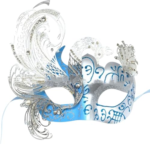 Feelcrag Elegante Venezianische Maske Schwarz,Halloween/Party/Ball Prom/Karneval/Hochzeit/Wanddekoration Halloween Maskerade Schwarze Maske Kostüme Für Paare Fasching von Feelcrag