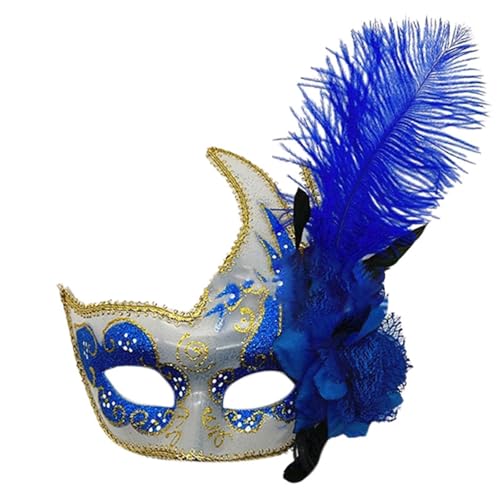 Feelcrag Elegante Venezianische Maske Schwarz,Karneval Deko Fenster Kreatives Design, Tanzparty, Maskerade, Cosplay-Party Katzenmaske Kostüm Paare Erwachsene Fasching Dekoration von Feelcrag