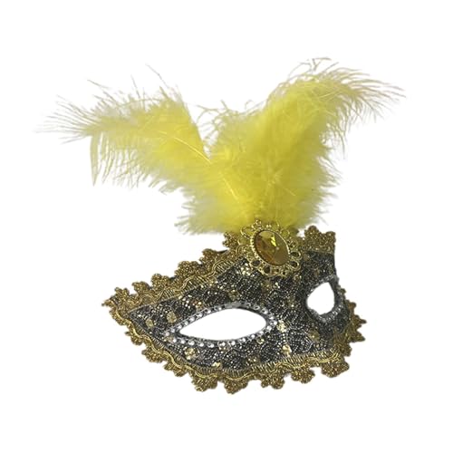 Feelcrag Elegante Venezianische Maske Schwarz,Maske Für Halloween Karneval Abendkleid Tanz Ball Party Maskerade-Maske Für Herren Schwarze Maske Maske Kostüm Tanz Ball Party von Feelcrag