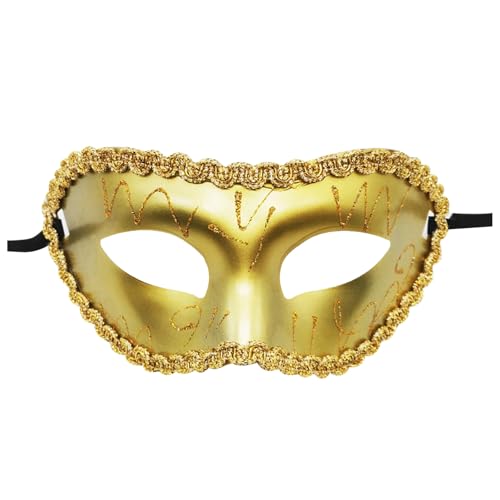 Feelcrag Elegante Venezianische Maske Schwarz,Maske Karneval Kreatives Design, Tanzparty, Maskerade, Cosplay-Party Maske Schwarz Schwarze Maske Kostüm Cosplay Foto-Shooting von Feelcrag