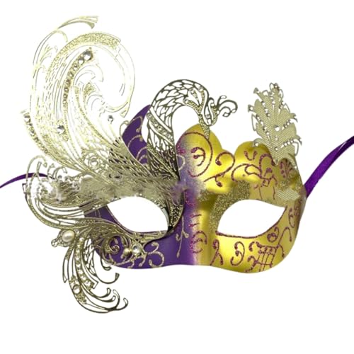 Feelcrag Maskerade Maske Venezianischen Cosplay,Für Maskerade, Karneval, Halloween Augenmaske Maskerade Fuchs Maske Maske Schwarz Kostüm Verführerisches Damen Accessoire von Feelcrag