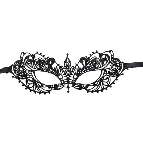 Feelcrag Maskerade Maske Venezianischen Cosplay,Maske Karneval Kreatives Design, Tanzparty, Maskerade, Cosplay-Party Maske Venezianisch Black Swan Kostüm Fasching Dekoration von Feelcrag