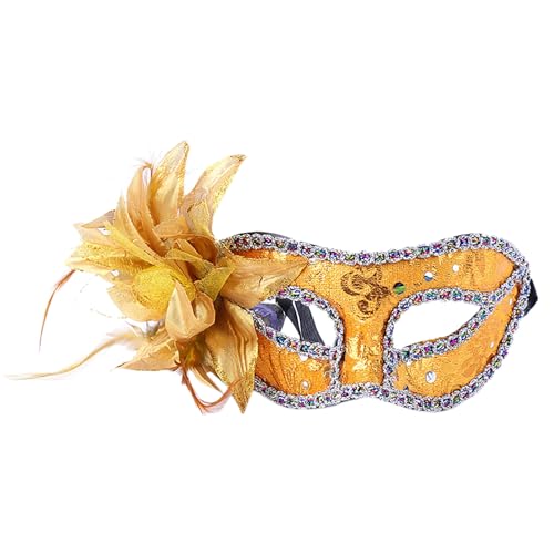 Feelcrag Venezianische Gesichts Augen Maske,Retro Maskerade Masken Für Karnevals Halloween Party Fun Vintage Maskerade Maske Katzenmaske Party Kostüm Maskenball Frau MäDchen Fasching Dekoration von Feelcrag