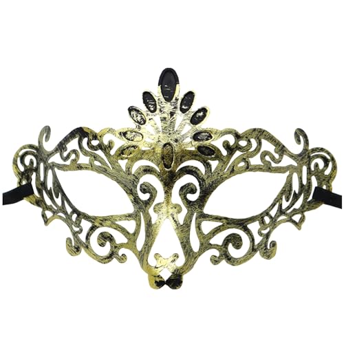 Feelcrag Venezianische Maske Spitze Kostüm,Maske Für Halloween Karneval Abendkleid Tanz Ball Party Schwarz Maskerade Masken Masken Fasching Schwarze Maske Kostüm Fasching Dekoration von Feelcrag