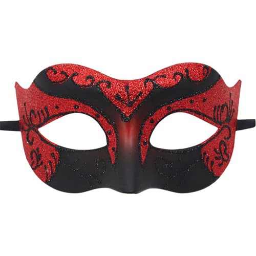 Feelcrag Venezianische Maskerade Maske,Masken Für Damen Herren Halloween Karneval Party Schwarz Augenmaske Maskerade Maskerade Maske Partner Kostüme Erwachsene Fasching von Feelcrag