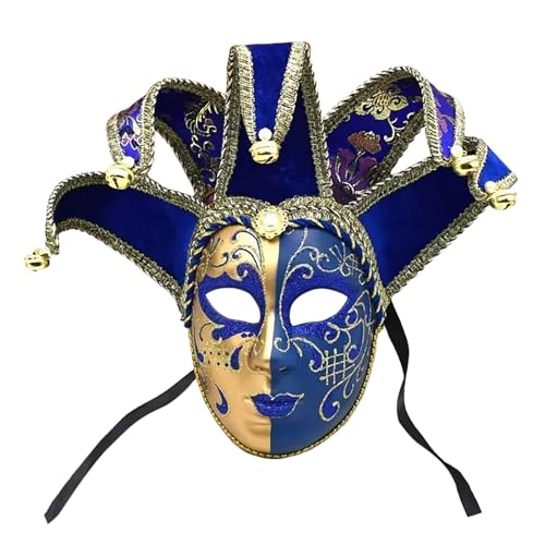 Feelcrag Venezianische Retro-Maske,Karneval Party Kostüm Ball Maskerade-Maske Für Frauen Maskerade Maske Maskerade Maske Set Für Cosplay Kostüm Ball Fasching Dekoration von Feelcrag