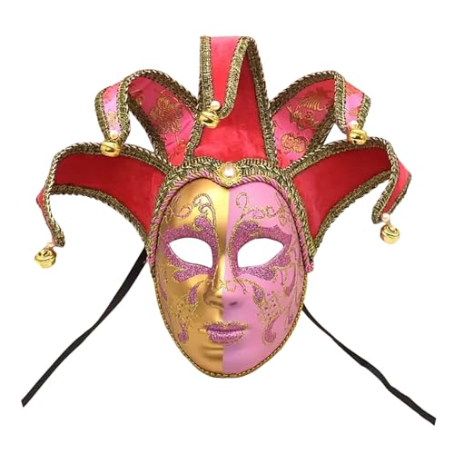 Feelcrag Venezianische Retro-Maske,Maske Für Halloween Karneval Abendkleid Tanz Ball Party Augenmaske Maskerade Spitze Augenmaske Für Frauen Barock Kostüm Damen Tanz Ball Party von Feelcrag