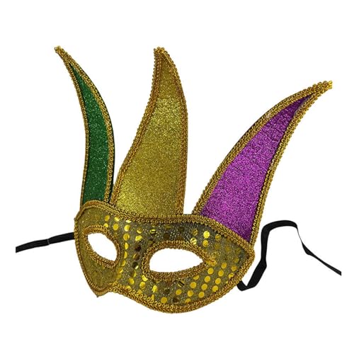 Feelcrag Venezianischen Maske,Augenmaske Venice, Ornamente, Maskenball, Venedig, Karneval, Kostüm Halloween Maskerade Männer Und Damen Spitze Maske Für Halloween Karneval Party Kostüm Cat Mask von Feelcrag