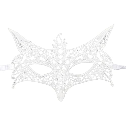 Feelcrag Venezianischen Maske Kostüm,Hochzeitsball Maske Karneval Maske Maskerade Spitzenmasken Für Damen Männer Und Damen Spitze Maske Black Swan Kostüm Damen Verführerisches Damen Accessoire von Feelcrag