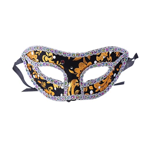 Feelcrag Venezianischen Maske Kostüm,Maske Für Halloween Karneval Abendkleid Tanz Ball Party Maskerade-Maske Für Herren Maskenball Damen Partner Kostüme Erwachsene Fasching Dekoration von Feelcrag