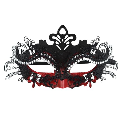 Feelcrag Venezianisches Kleid,Maske Für Halloween Karneval Abendkleid Tanz Ball Party Fun Vintage Maskerade Maske Maskenball Damen Black Swan Kostüm Damen Faschingsdeko von Feelcrag