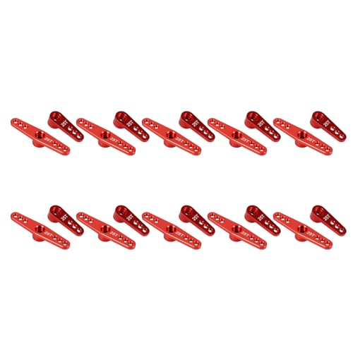 Feeuid 10 x akustisches Warngerät aus Aluminium 25T RC für Futaba Savox Xcore HD Power RC Tools, rot von Feeuid