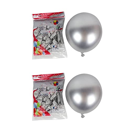 Feeuid 100 Stück Luftballons aus Metalllatex 10 Zoll Luftballons von Feeuid