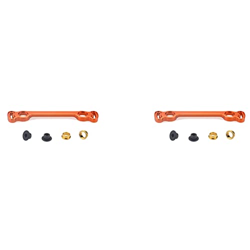 Feeuid 2X 8146 Metalllenk Platte für 1/8 9116 9020 9072 08421 08423 08425 08426 08427 Rc Auto Teile Zubehör, Orange von Feeuid