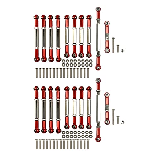 Fegtrtyoa 2 Satz für MN D90 D91 D96 D99S MN99S MN90 1/12 RC Auto Upgrade Zubehör Metall Zugstange Lenk Stange Satz Teile, RD von Fegtrtyoa