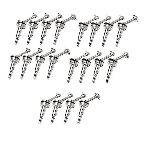 Fegtrtyoa 20Pcs 2mm Extended Metal CVD Universalgelenkwellengetriebe für K969 K979 K989 P929 1/28 RC Car Upgrade Teile von Fegtrtyoa