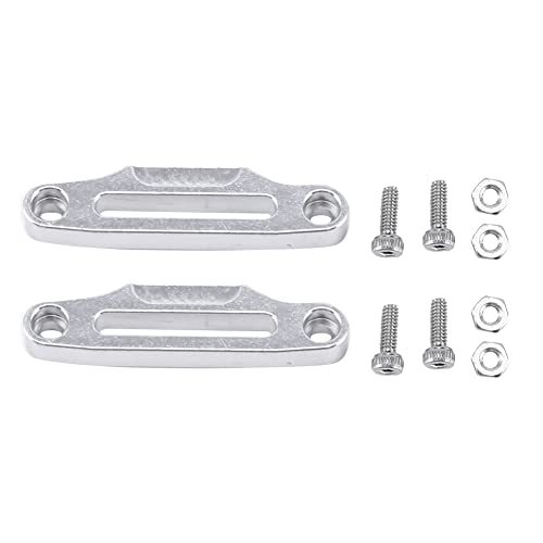 Fegtrtyoa 2PC Aluminiumlegierung WindenseilfüHrung MetallkabelfüHrung für 1/10 RC Crawler RC Cars Stoßstange Dekorative Teile von Fegtrtyoa