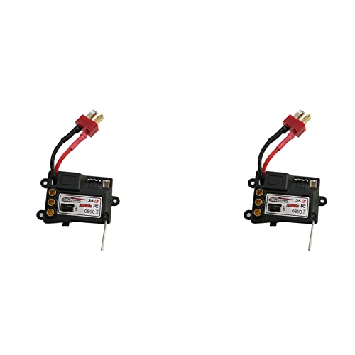 Fegtrtyoa 2X Bürstenloser Elektronischer Geschwindigkeit Regler ESC QZJ06 für Xinlehong Q901 Q902 Q903 1/16 RC Auto Teile Zubehör von Fegtrtyoa