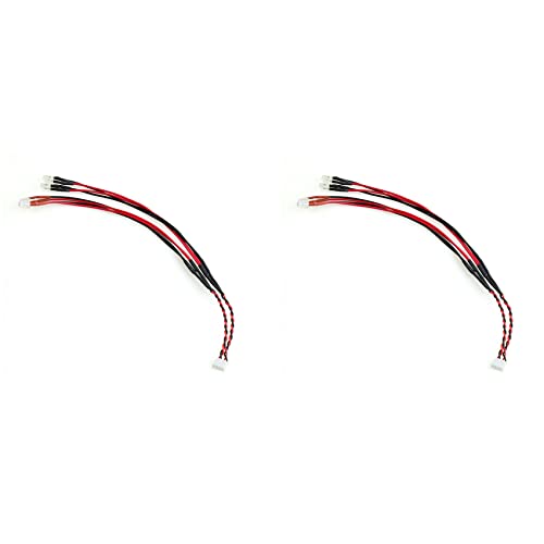 Fegtrtyoa 2X RC Auto LED Licht Scheinwerfer und Rücklichter für Mini Z MA020 MR03 FWD RWD 1/28 RC Auto Aktualisierung Teile von Fegtrtyoa