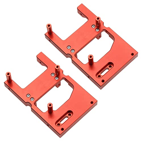 Fegtrtyoa 2X Rc Auto Metall Lenkung Servo Warenhaus Feste Halterung für B14 B24 C14 C24 Q65 Mn D90 D99S Mn45, Rot von Fegtrtyoa