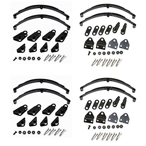 Fegtrtyoa 2X Vordere und Hintere Harte Blattfedern Federung Stahlstange für 1/14 RC Tractor Trailer Truck Upgrade Parts Zubehör von Fegtrtyoa