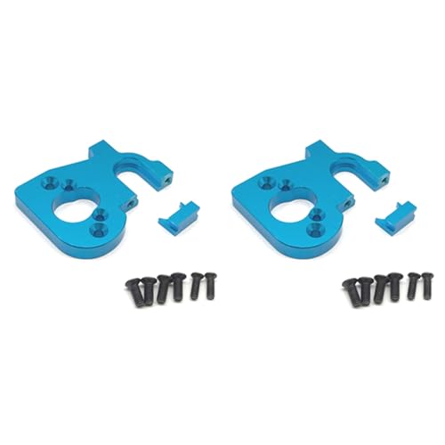 Fegtrtyoa 2X Zubehör für RC Automotor Halter Passend für 144001 1/14 4WD RC Auto Teile, Blau von Fegtrtyoa