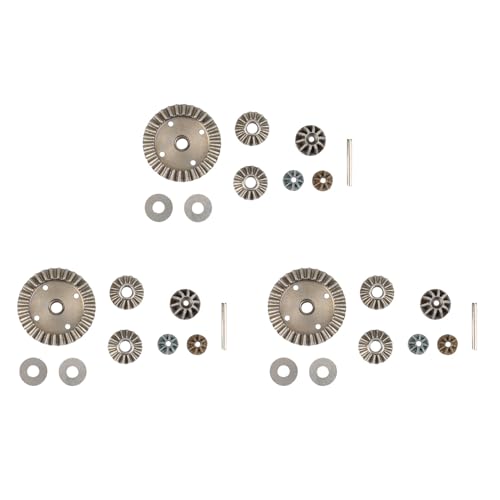 Fegtrtyoa 3X Metall-Differential-AntriebsräDer für HBX 16889 16889A 16890 16890A SG 1601 SG 1602 SG1601 RC Autoteile ZubehöR von Fegtrtyoa