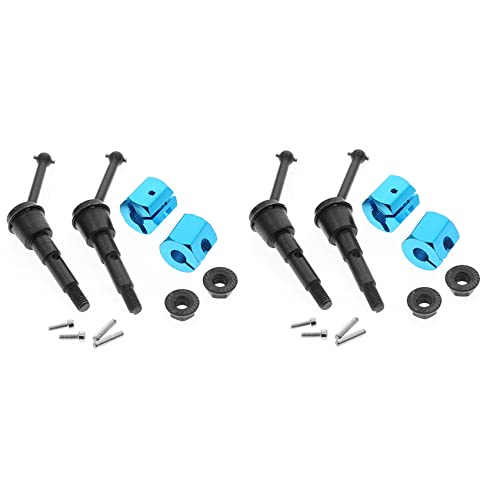 Fegtrtyoa 4 Stücke Metall Antriebswellen CVD und Adaptermutter Set für SW 01 SW01 1/24 4WD RC Auto Upgrade Teile,1 von Fegtrtyoa