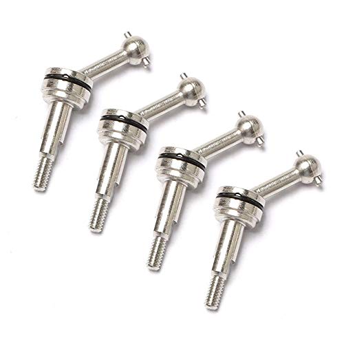 Fegtrtyoa 4Pcs 2Mm Extended Metal CVD Universalgelenkwellengetriebe für K969 K979 K989 P929 1/28 RC Car Upgrade Teile von Fegtrtyoa