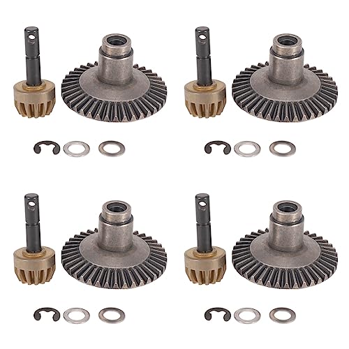 Fegtrtyoa 4X 13 T 38 T Metall Krone Getriebe Motor Differential Haupt Getriebe Combo für Vorne Achse AXIAL SCX10 90021 90022 Off-Road RC Auto von Fegtrtyoa