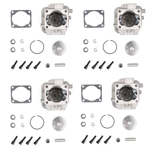 Fegtrtyoa 4X 29Cc 4 Loch Zylinder Satz Passend für Zenoah Rovan Tsrc Motor für 1/5 Rovan Kingmotor Baja Fg Goped von Fegtrtyoa