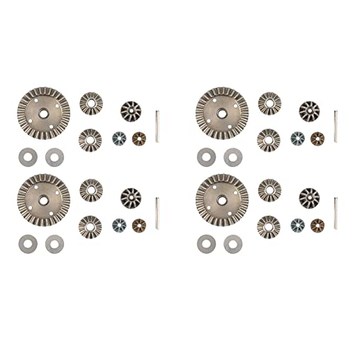 Fegtrtyoa 4X Metall-Differential-Antriebsräder für HBX 16889 16889A 16890 16890A SG 1601 SG 1602 SG1601 RC Autoteile ZubehöR von Fegtrtyoa